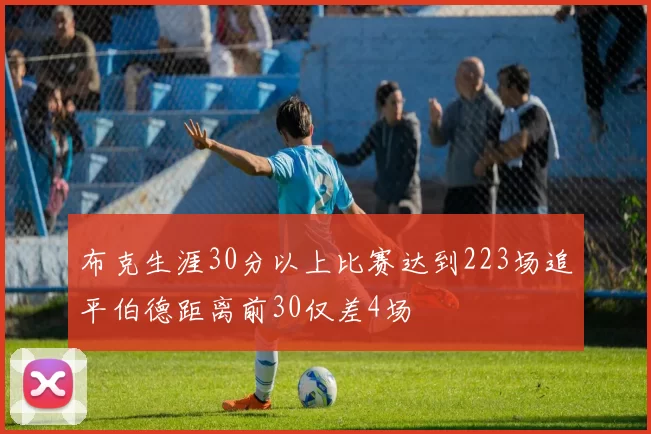 布克生涯30分以上比赛达到223场追平伯德距离前30仅差4场